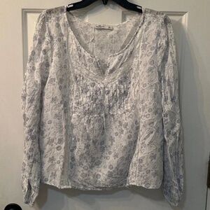 Women's Hollister Long Sleeve Floral Blouse - Size Large